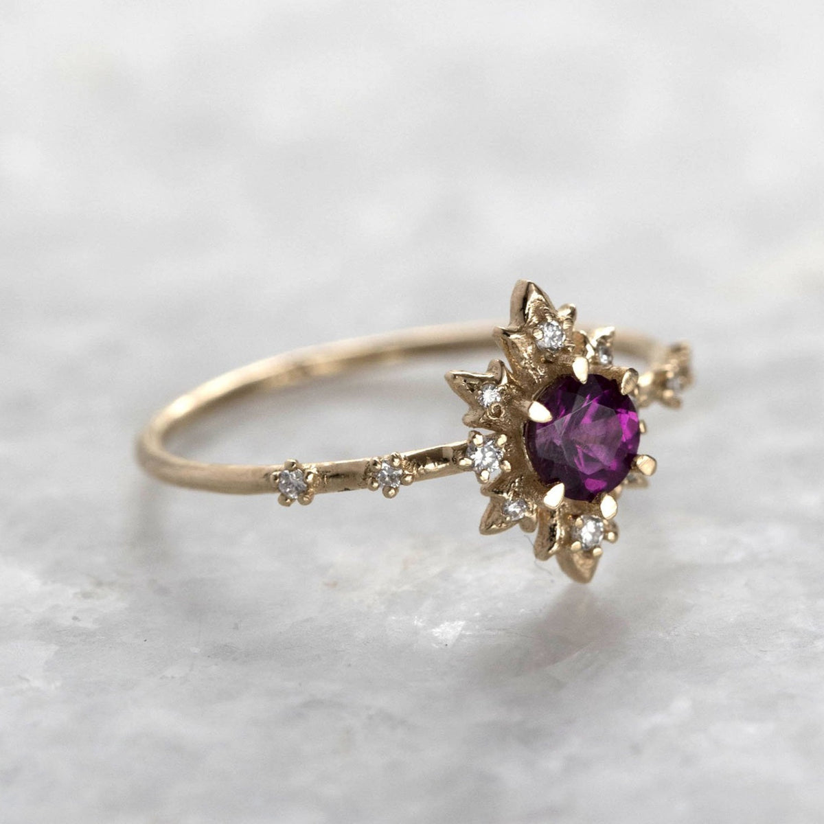 FINAL SALE Rhodolite Termina Ring