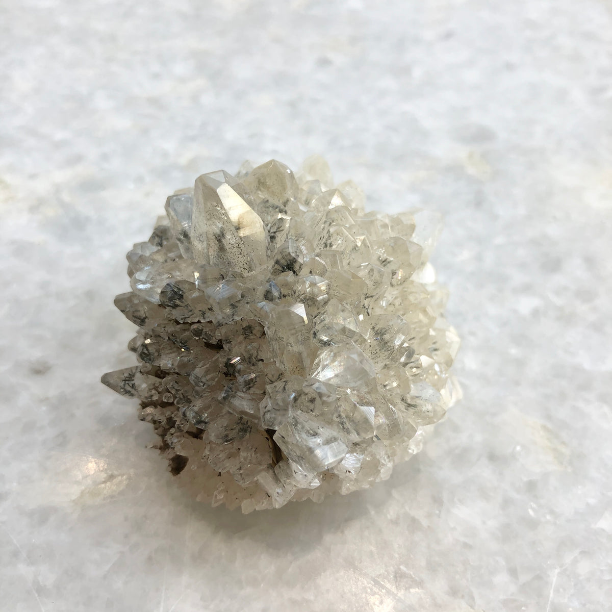 Calcite with Marcasite Cluster