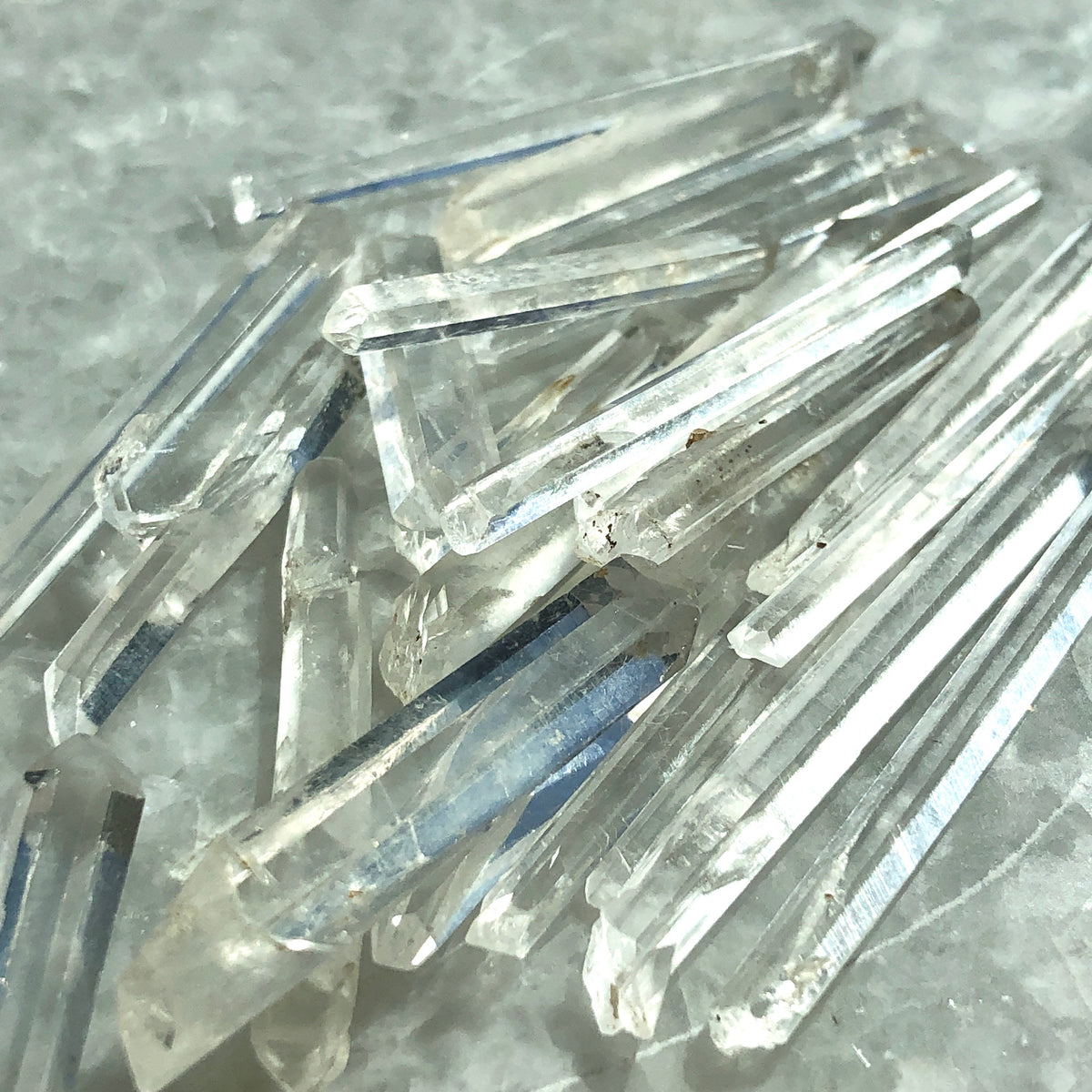 tiny quartz needles