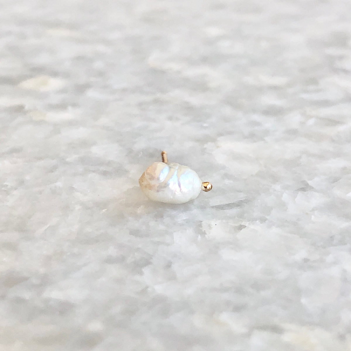 Irregular Pearl Earring