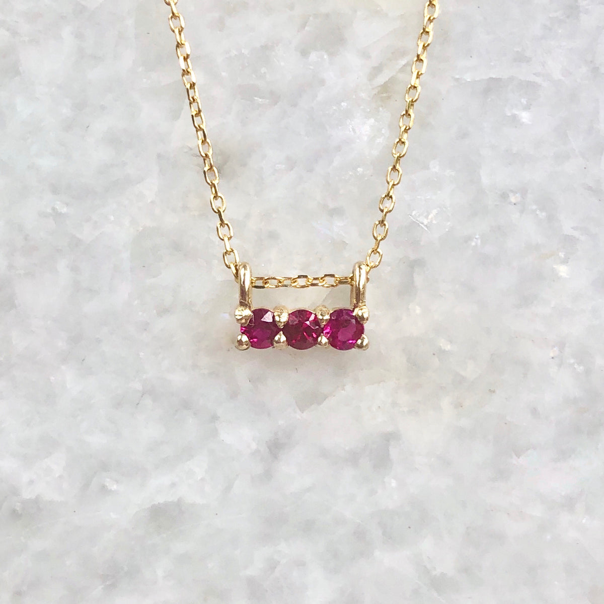 3s Ruby Necklace