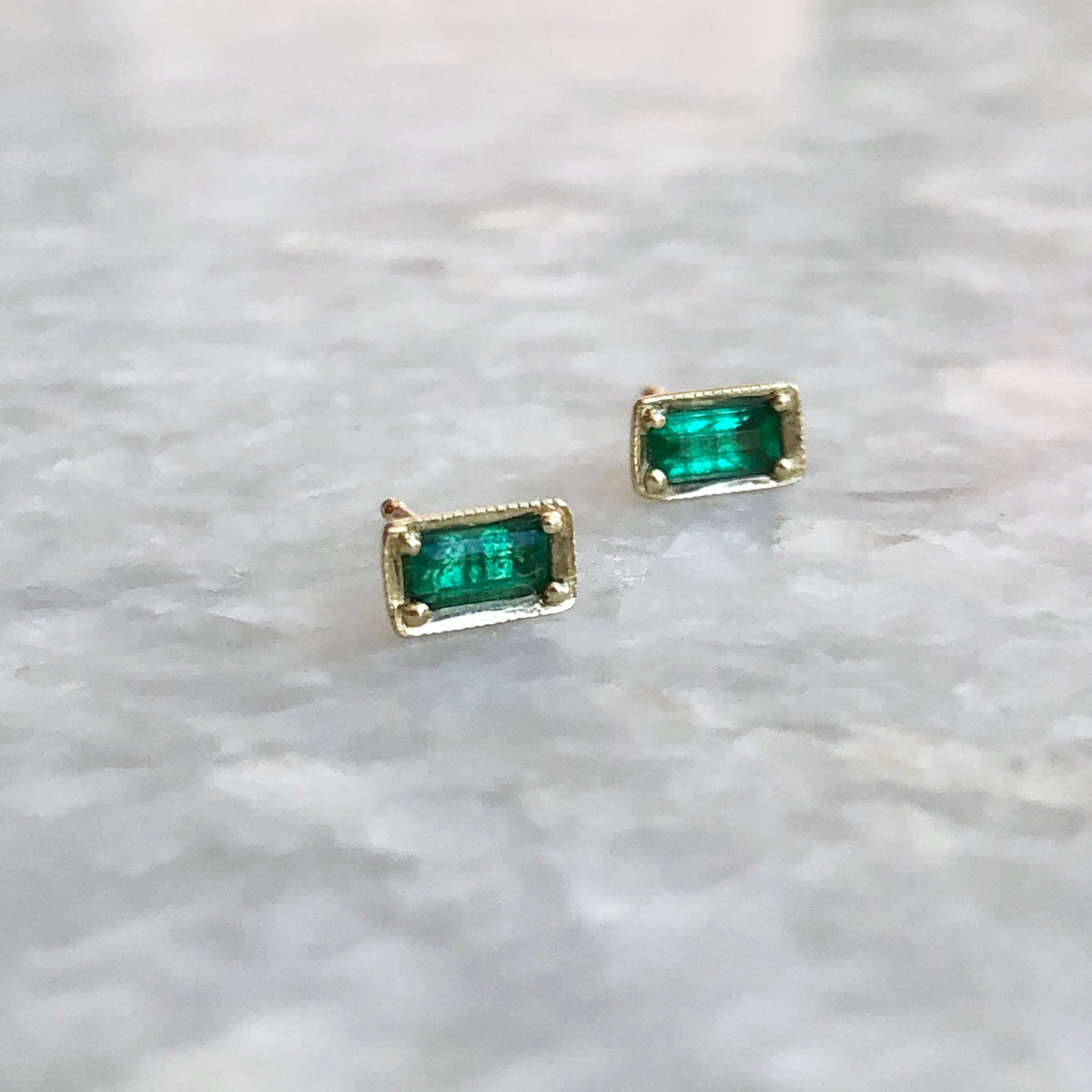 Leone Emerald Earrings