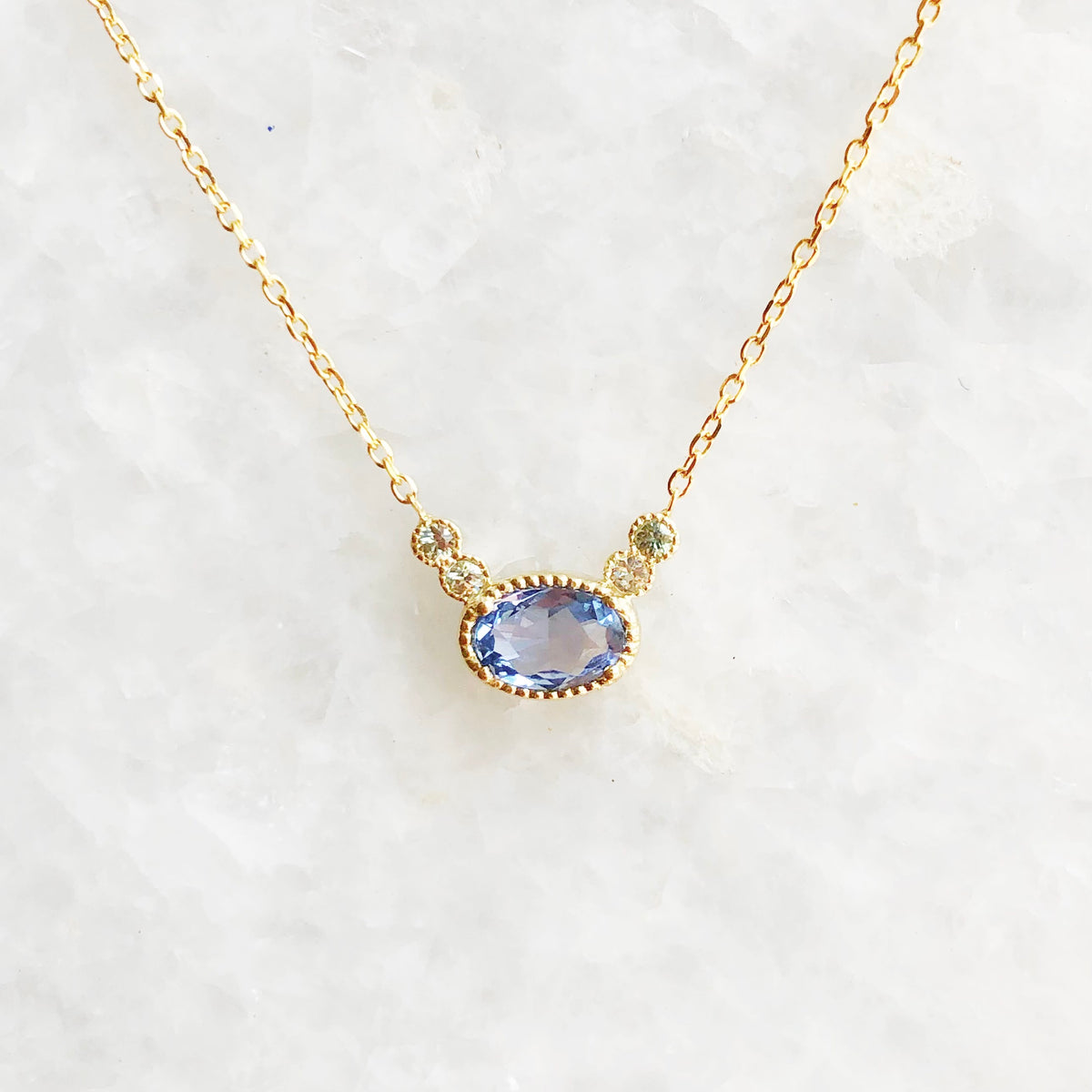 Sapphire Ceylon Dew Necklace