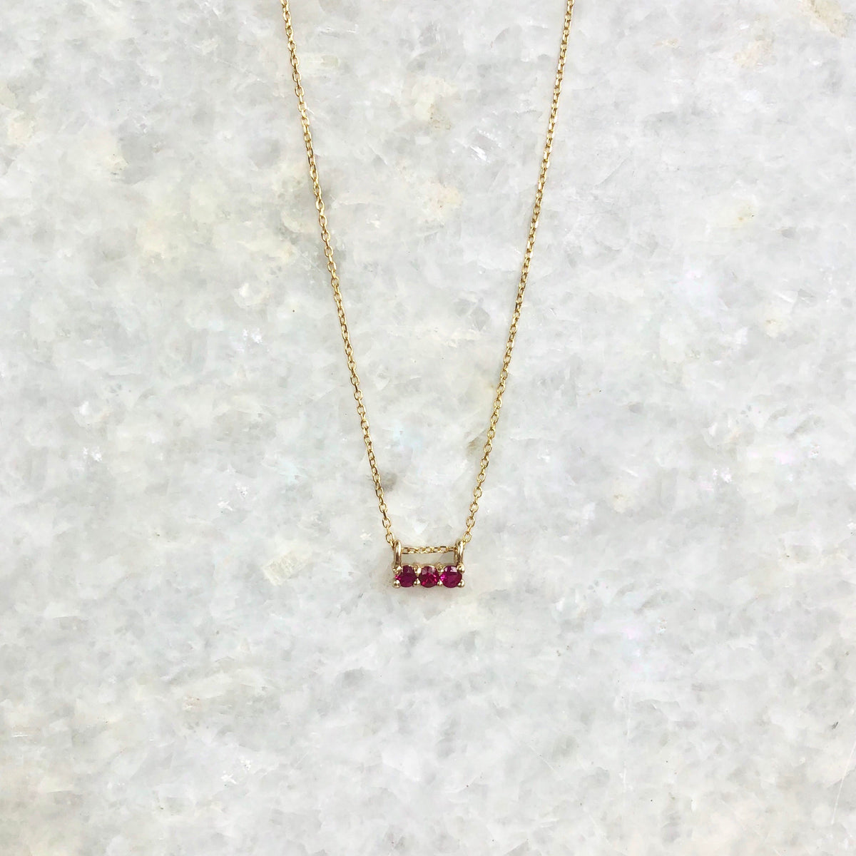 3s Ruby Necklace