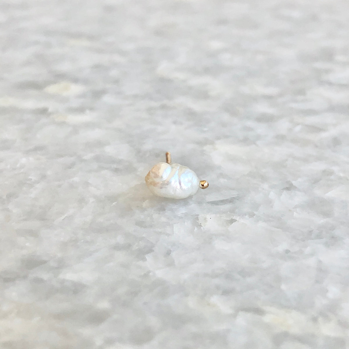 Irregular Pearl Earring