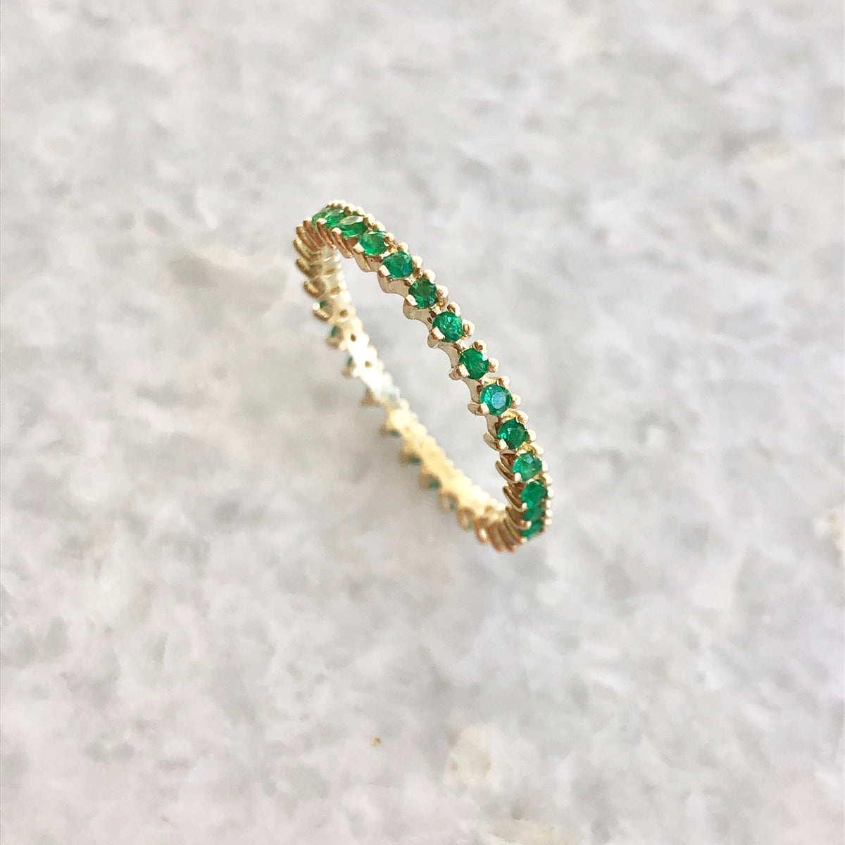 Reed Ring in Emerald