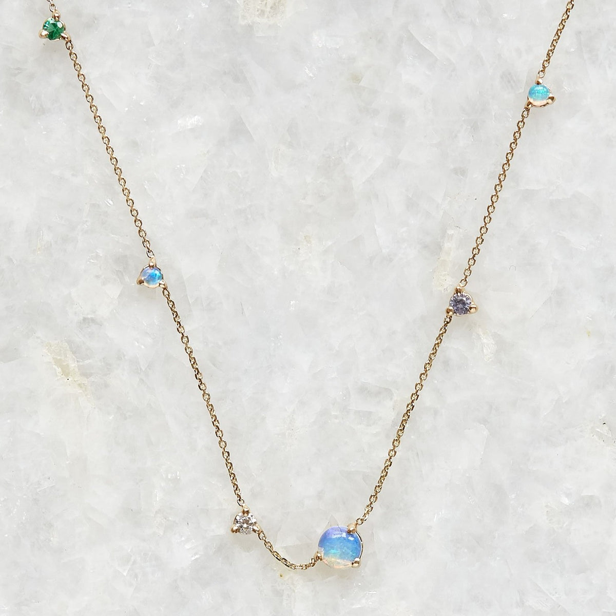 Opal Linear Necklace